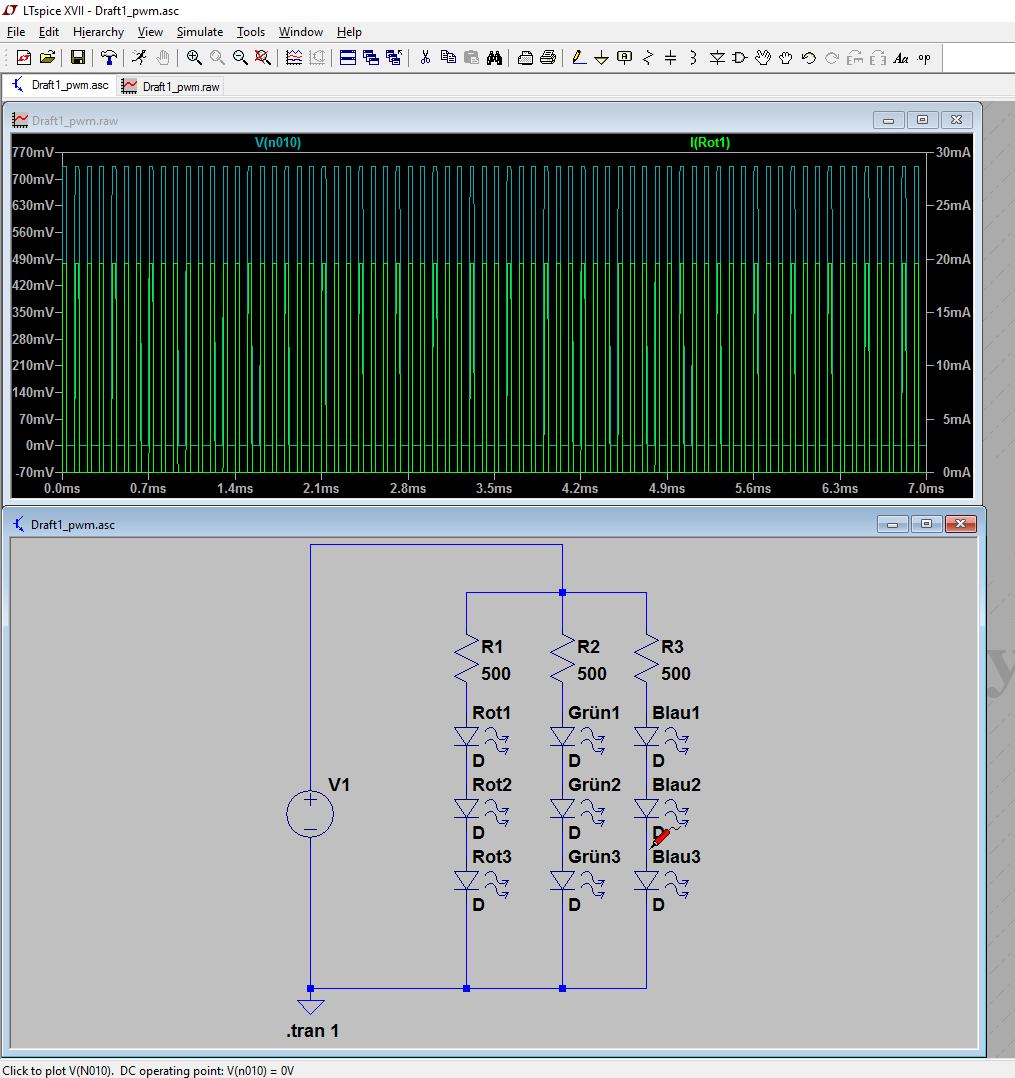 Oscilloscope voltage measurement